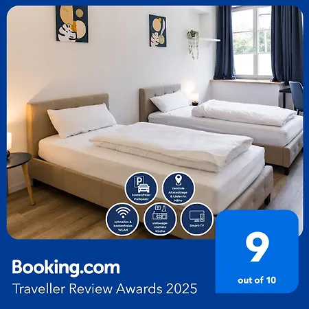3 Bedroom Altstadtwohnung Mit Parkplatz, Tolle Lage In Schwaebisch Hall, Bis 8 Personen Appartamento *